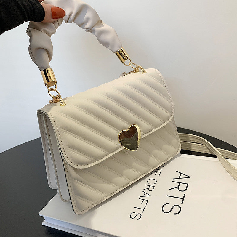 Women Handbags - Fashion Chain Shoulder Bags With Love Metal Design