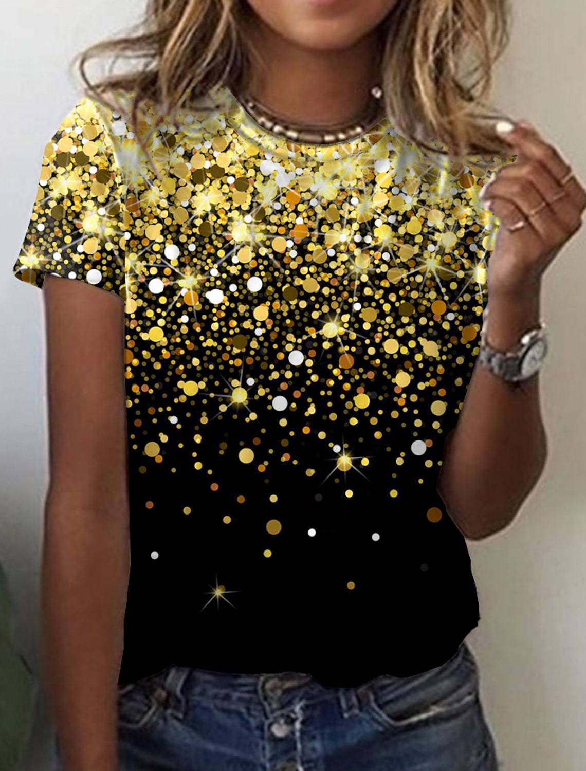 Retro Print Short Sleeves