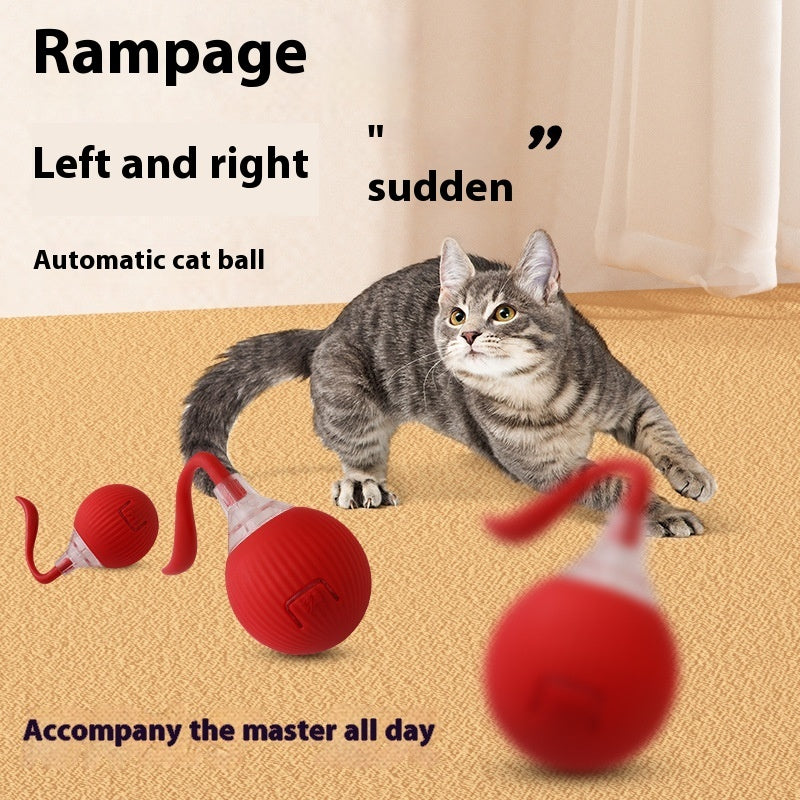 Interactive Cat Toy Ball Super Drive Cat Rolling Ball - JumoShop