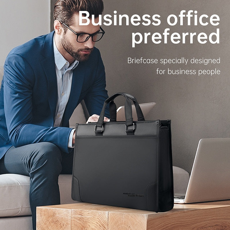 Men's Computer Briefcase - Business Handheld Notebook