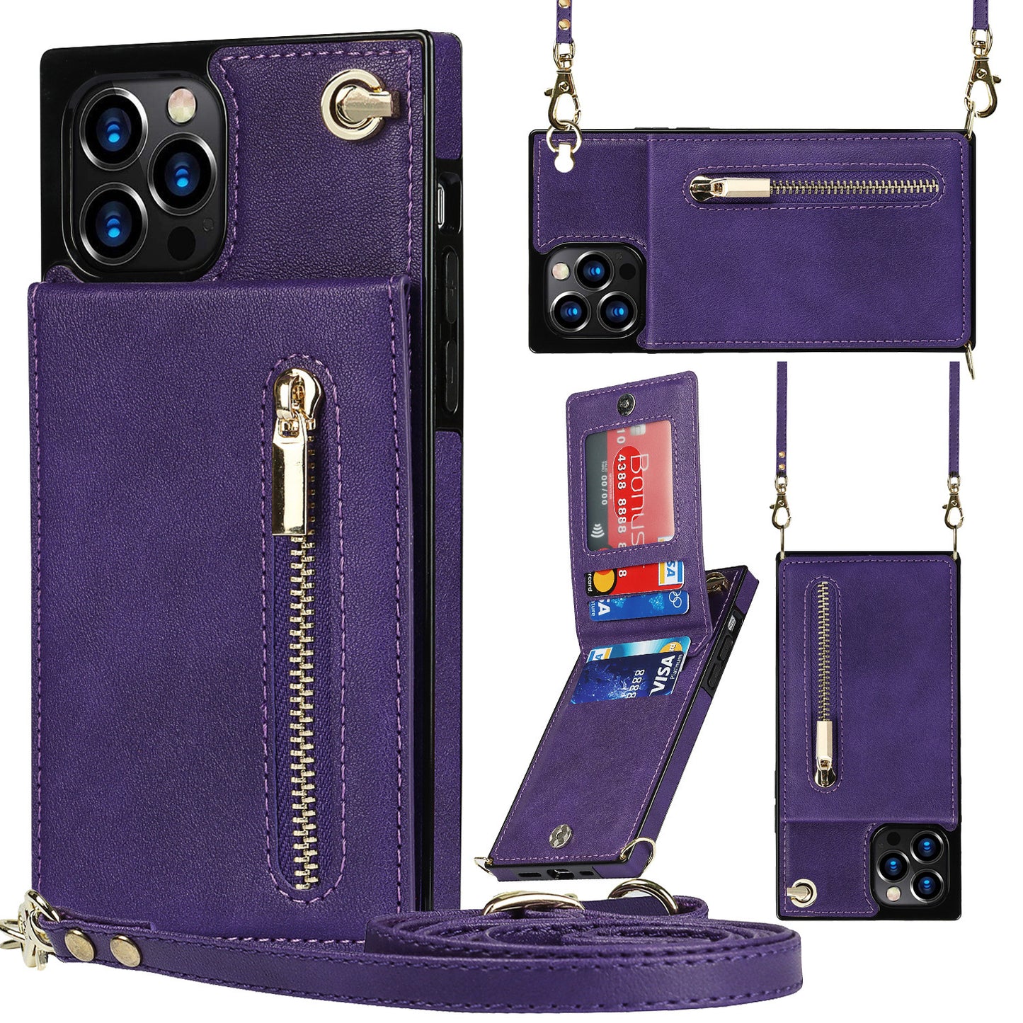 Leather Case Card Phone Case Explosive Style