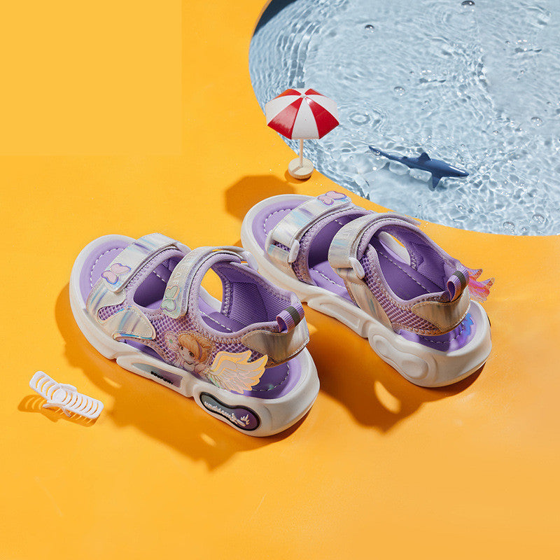 Harpy Bear Kids' Sandals - Sunshine Princess Shoes Girls' Sandals Cute Cartoon Breathable Slippers