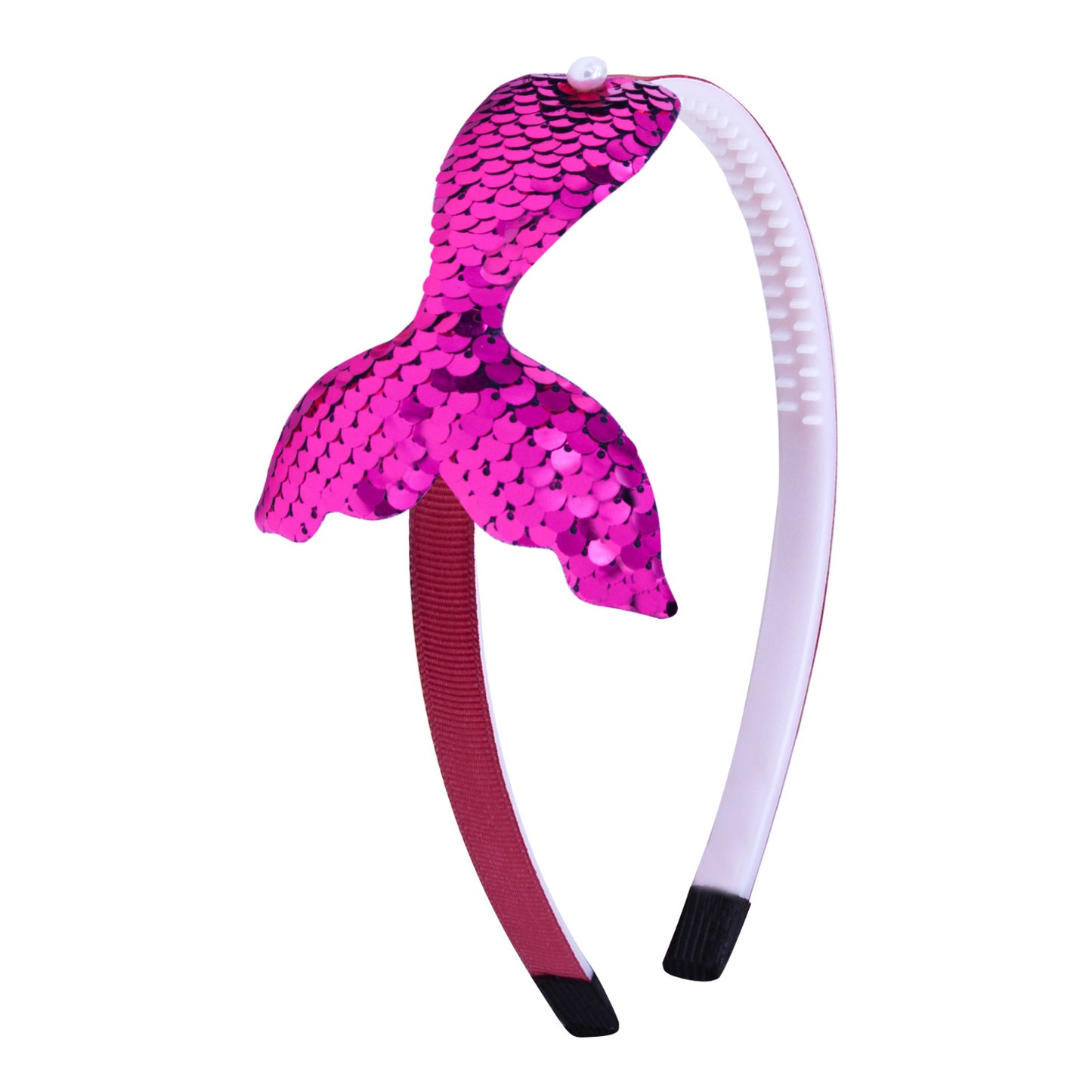 Sequined Hair Accessories - Mermaid Tail Flip Headband, Non-slip Manual Hairpin