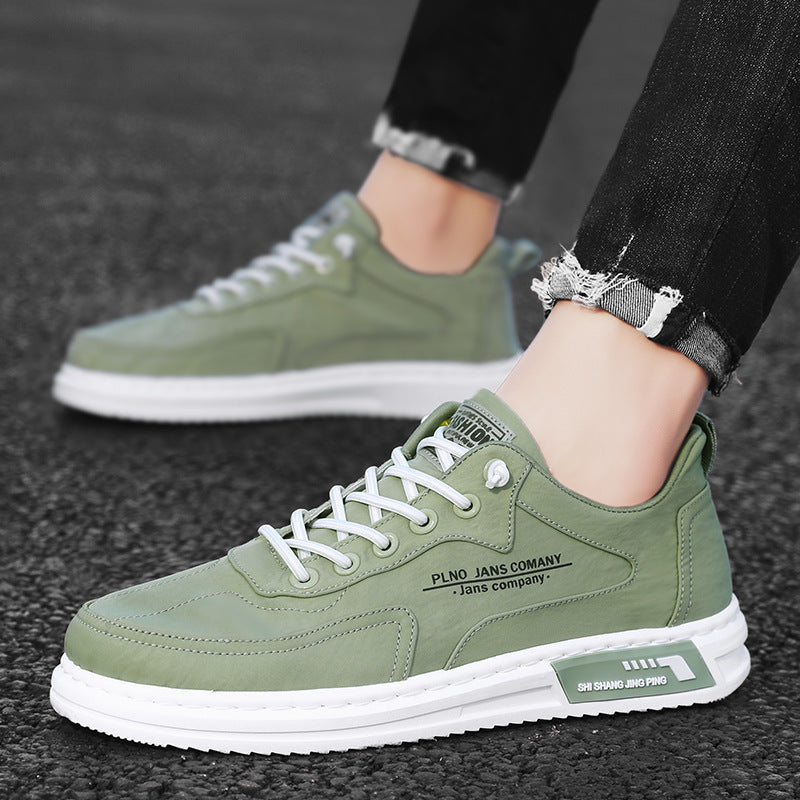 Men Sneakers Lace-up Letter Print Platform