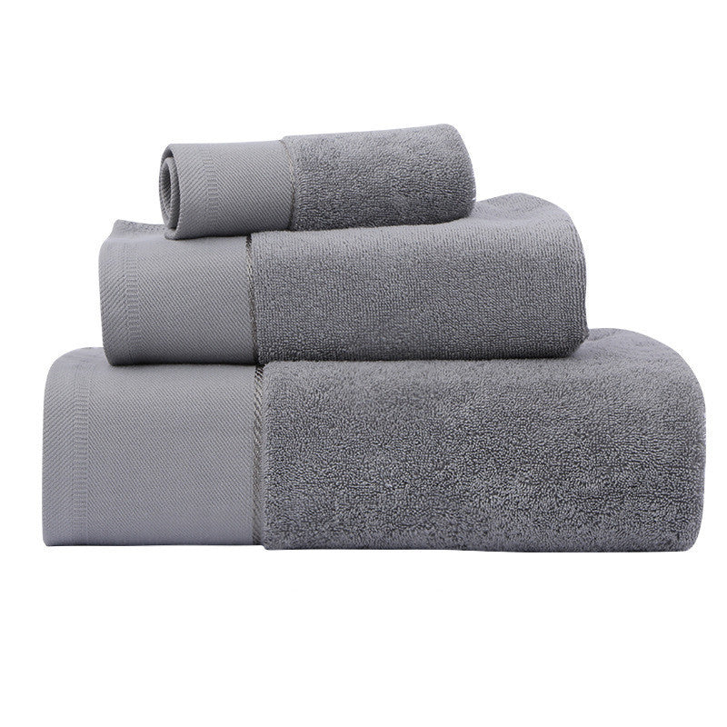 Luxury Cotton Bath Towel Set – Soft, Absorbent & Gift-Ready!  Cotton Towel Bath Towel Three Piece Water Absorbing Gift Towel Bath Towel Set - JumoShop