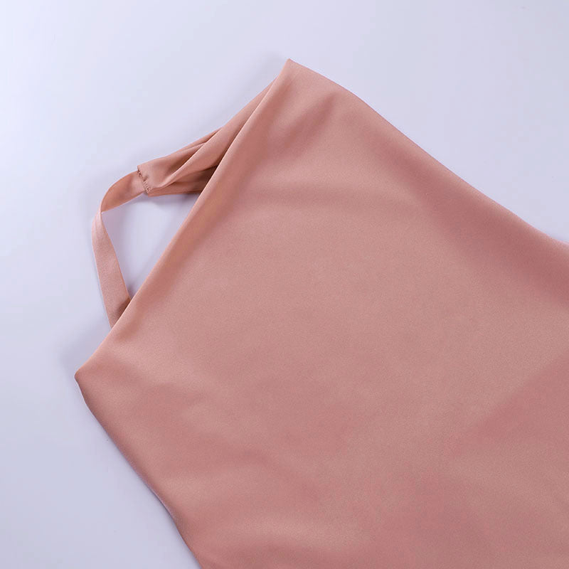 Satin Party Dress V Neck Backless  Dresses - Mini Sleeveless Summer Party Dress