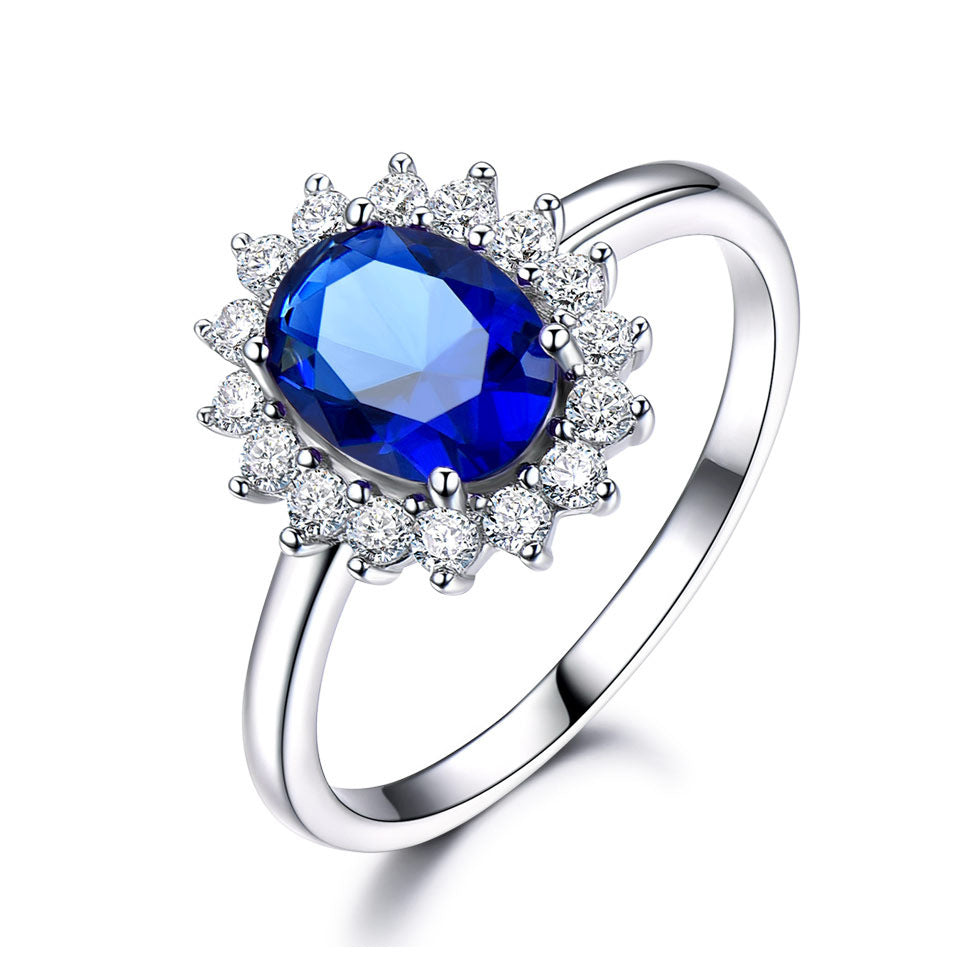 Three Color Baby Stone Ring Women