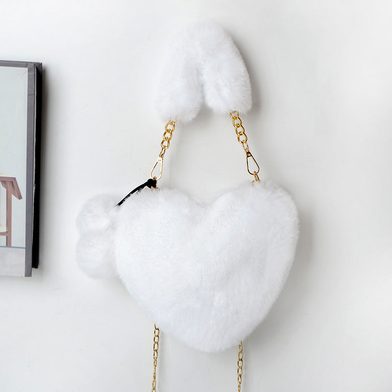Love Bags - Soft Plush Handbags for Women, Valentine's Day Party Bag