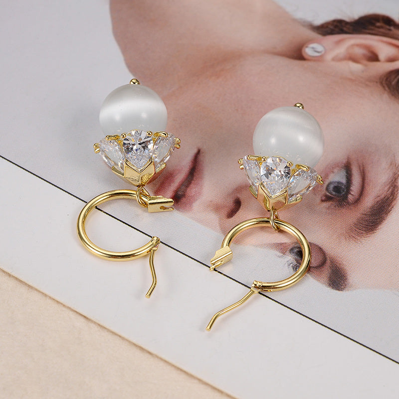 Opal Butterfly Stud Earrings Women!