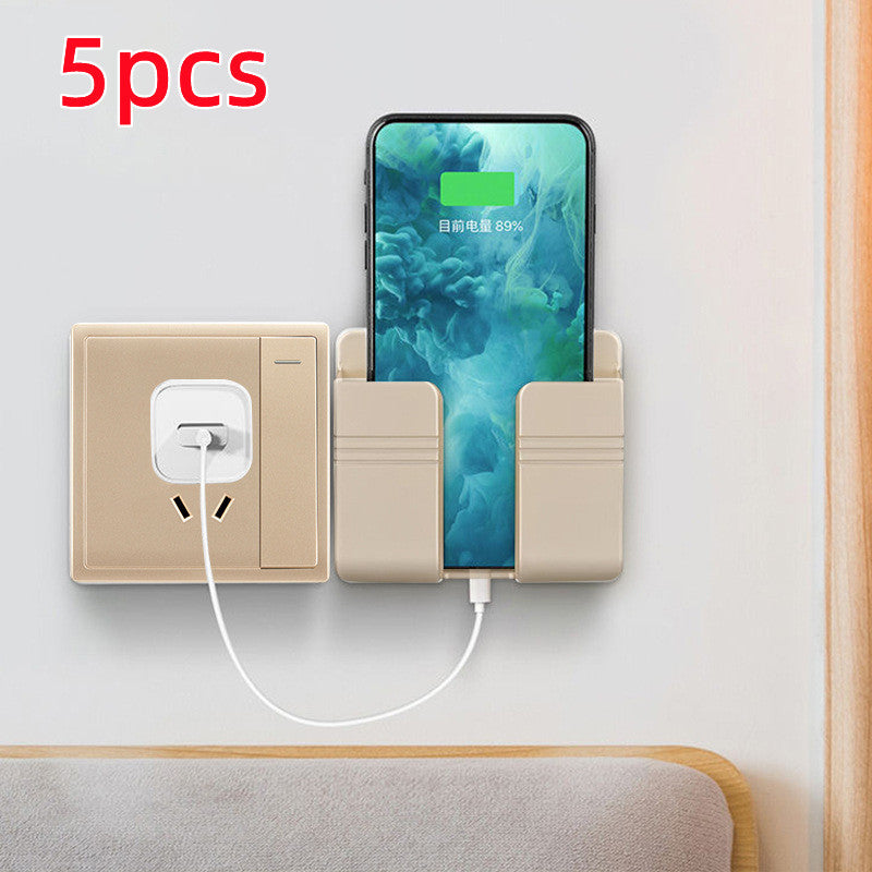 Mobile Phone Charging Storage Rack - Punch-free Sticky Storage Box