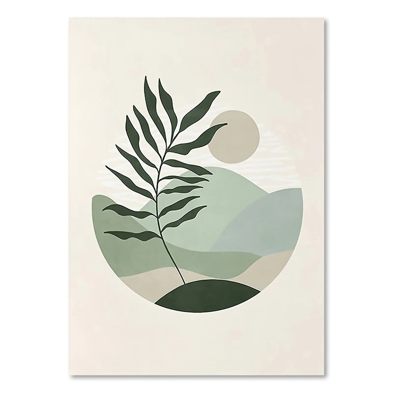 Green Plant Decorative Painting – Vertical Rectangle Canvas Wall Art! - JumoShop