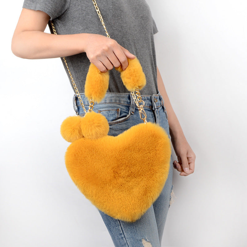 Love Bags - Soft Plush Handbags for Women, Valentine's Day Party Bag