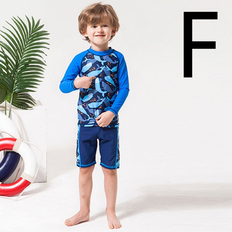 Children's Swimsuit-  Boys Split Boy Quick-Drying Swimsuit