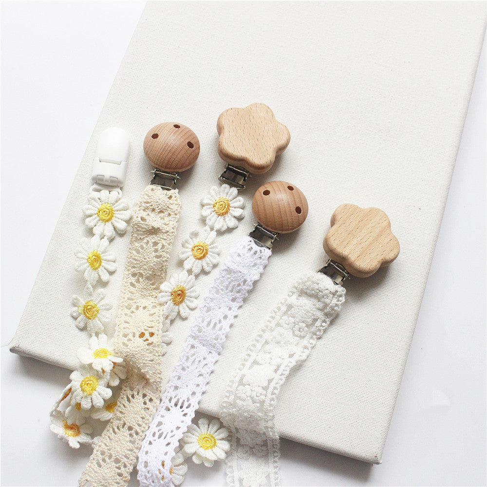 Ins Baby Pacifier Clip Teeth Glue Anti-lost Chain