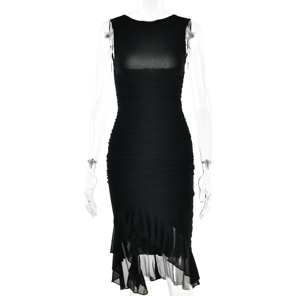 Summer Slim Skinny Sleeveless Dress - Fashion Party Club Dresses