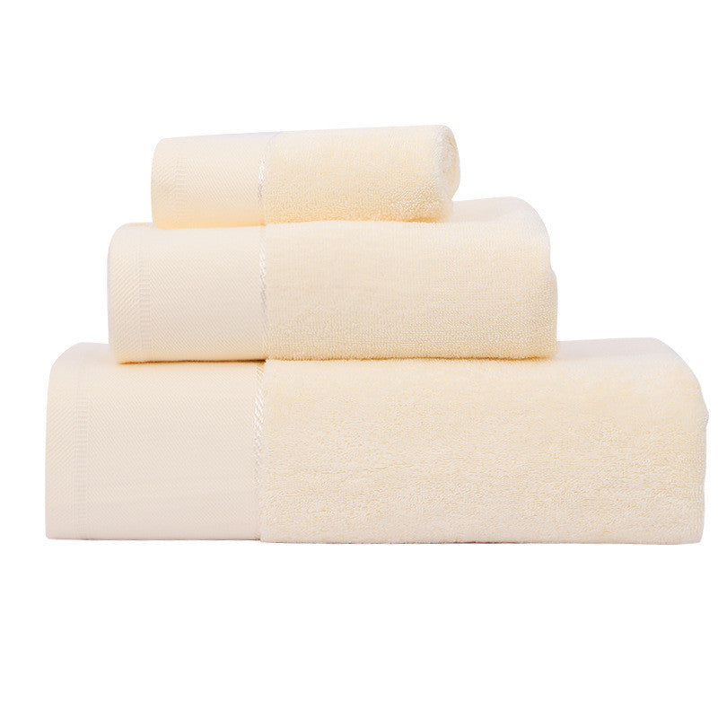 Luxury Cotton Bath Towel Set – Soft, Absorbent & Gift-Ready!  Cotton Towel Bath Towel Three Piece Water Absorbing Gift Towel Bath Towel Set - JumoShop