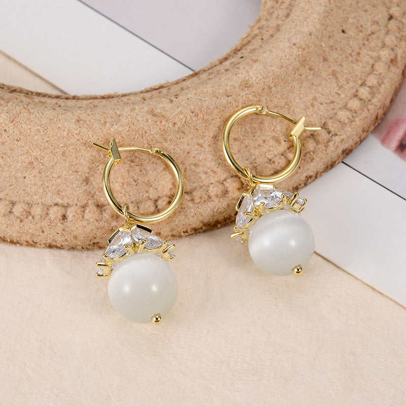 Opal Butterfly Stud Earrings Women!