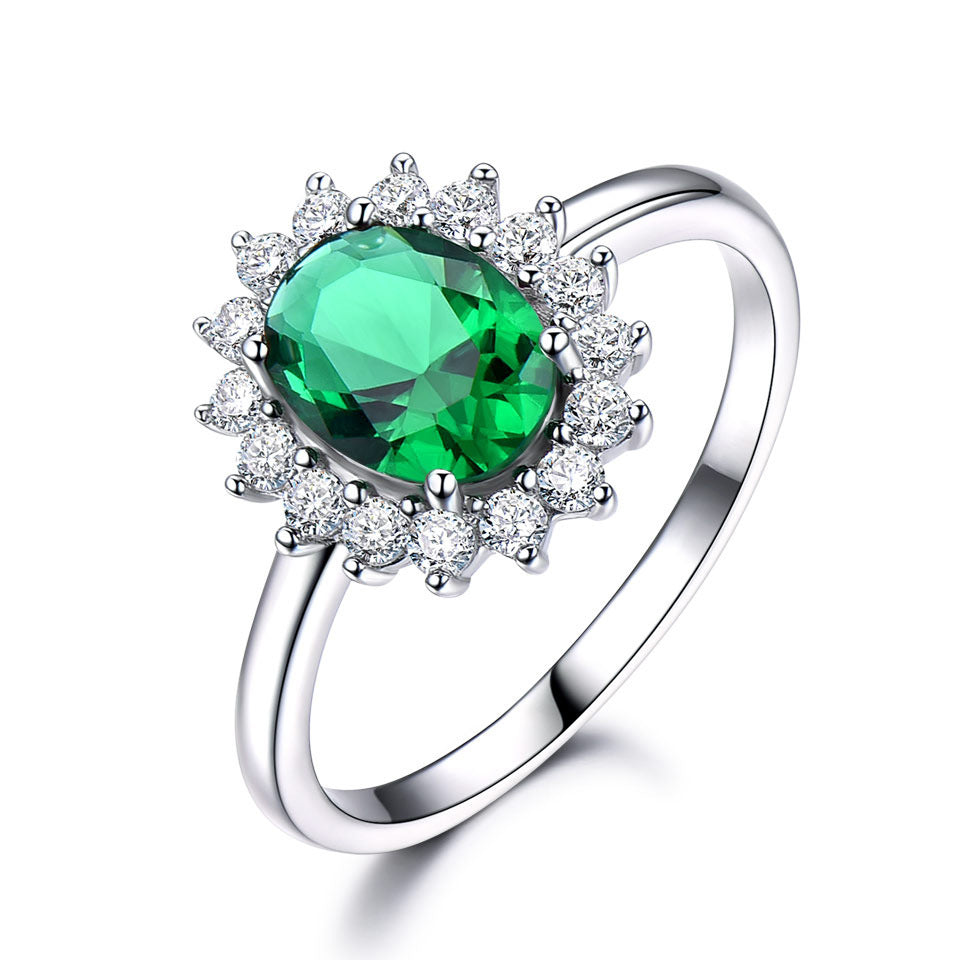 Three Color Baby Stone Ring Women