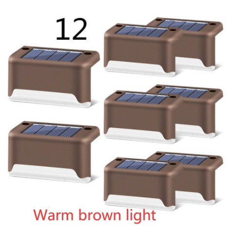 New Upgrade Waterproof LED Solar Fence Lamp - Solar Deck Lights Solar Step Light Outdoor For Patio Stairs Garden Pathway Step Yard