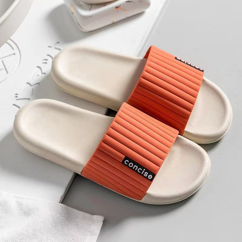Soft Bathroom Slippers - Men Non Slip House Dorm Shoes