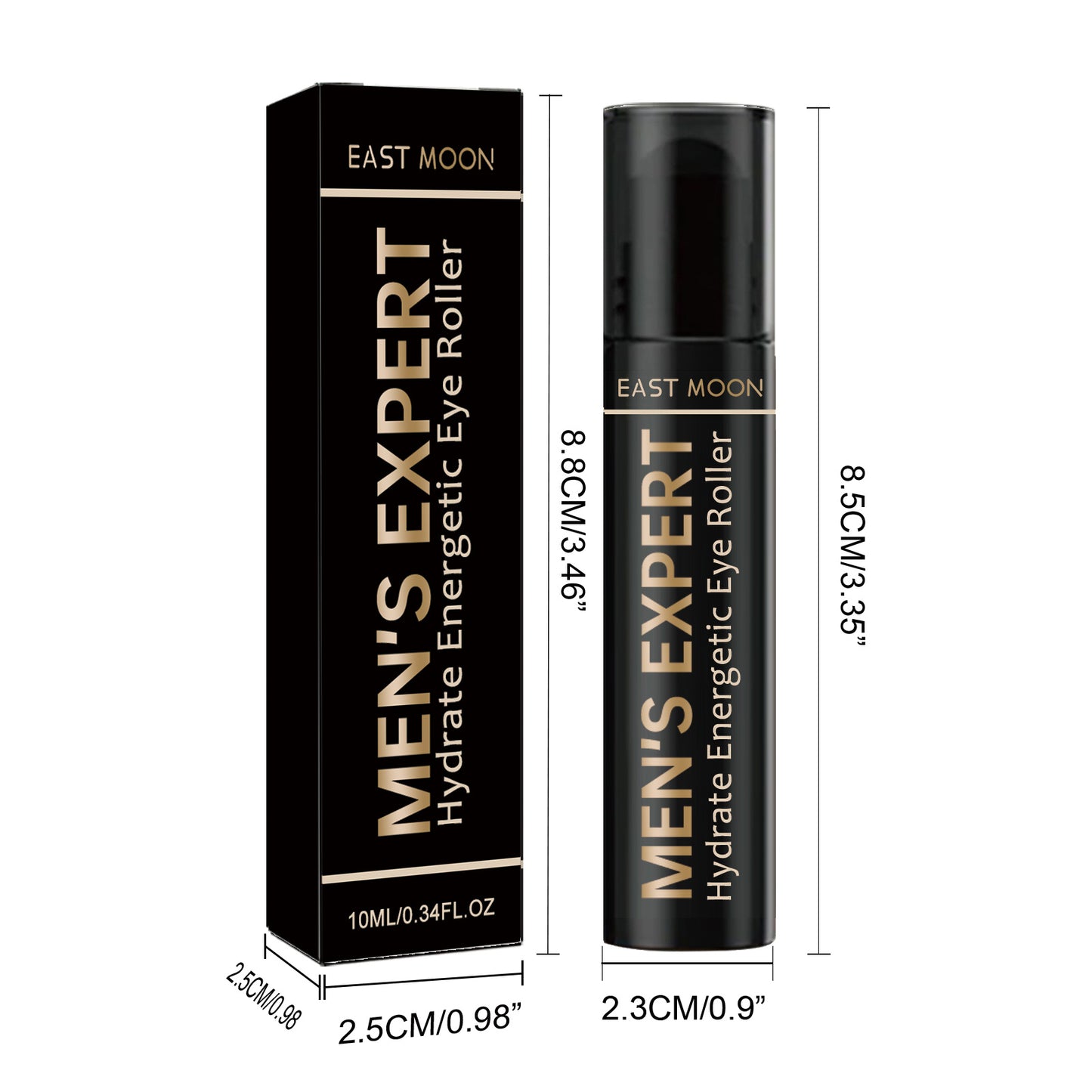 East Moon Men's Hydrating Energizing Eye Roller