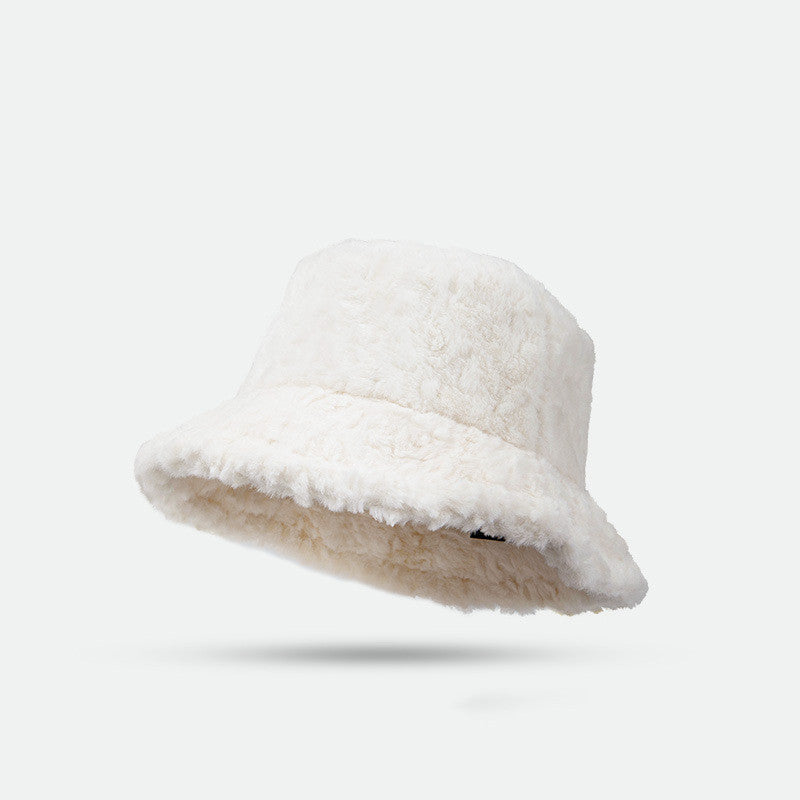 Lambswool Fisherman Winter Hat - Warm Fashionable Solid Color Hats For Women