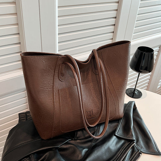 Casual Retro Shoulder Bag - Commuter Tote