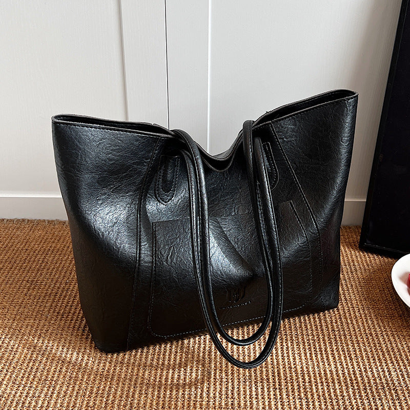 Casual Retro Shoulder Bag - Commuter Tote