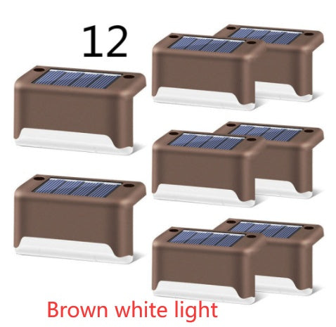 New Upgrade Waterproof LED Solar Fence Lamp - Solar Deck Lights Solar Step Light Outdoor For Patio Stairs Garden Pathway Step Yard