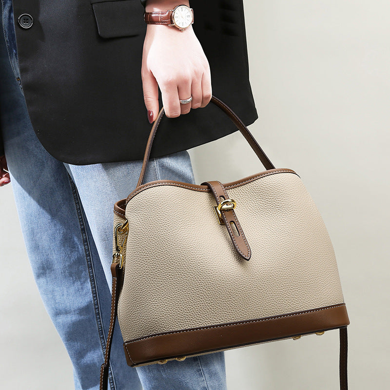 Large Capacity Contrast Color Single Shoulder Messenger Bag