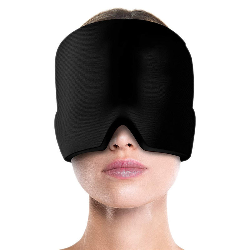 Ice Compress Headache Eye Mask Hat - Relief For Migraines, Stress, And Tension Massage Tool