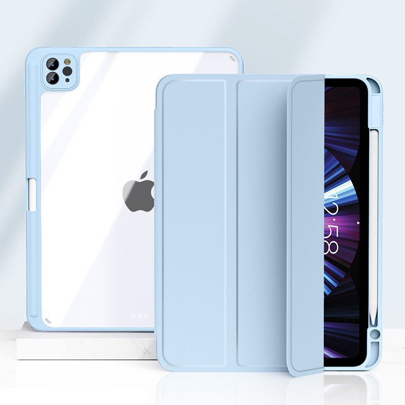 Magnetic Split Protective Case With Pen Slot - Compactible with Apple