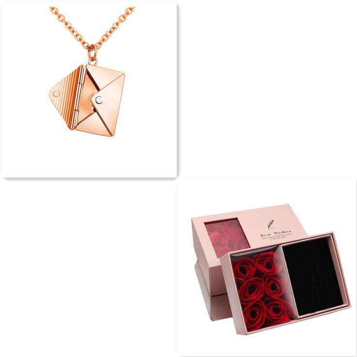 Fashion Envelop Necklace - Women Lover Letter Pendant Best Gifts For Girlfriend