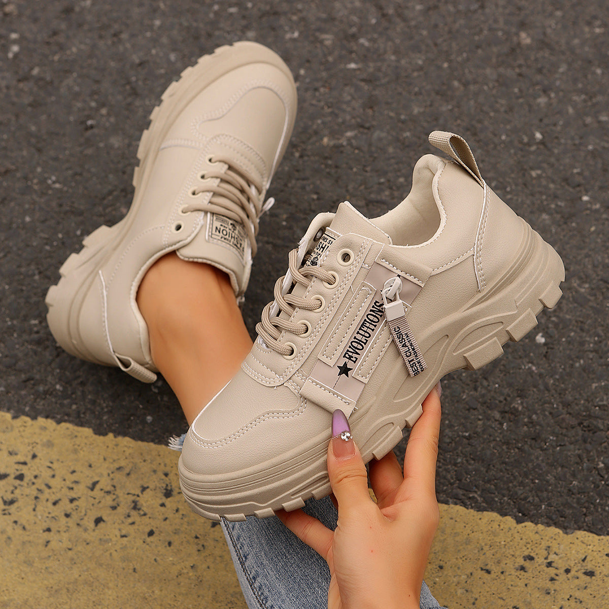 Lace-up Sports Shoes for Women