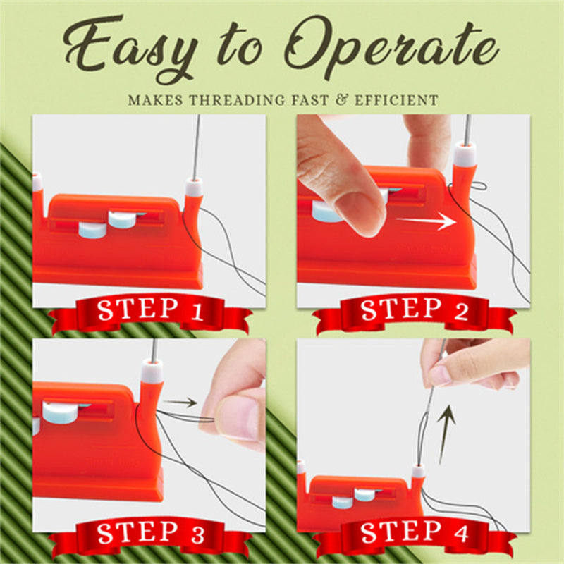Auto Needle Threader – Double-Headed Thread Device for Hand & Machine Sewing | Perfect for Elders & DIY Crafters - JumoShop