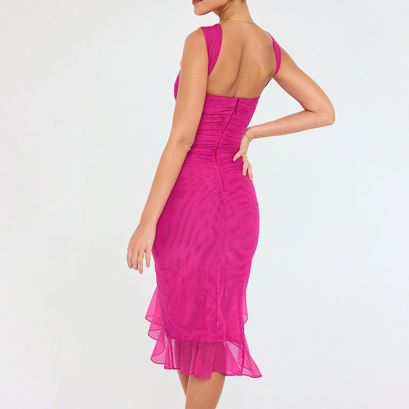Summer Slim Skinny Sleeveless Dress - Fashion Party Club Dresses
