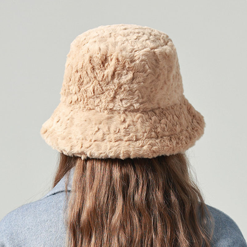 Lambswool Fisherman Winter Hat - Warm Fashionable Solid Color Hats For Women