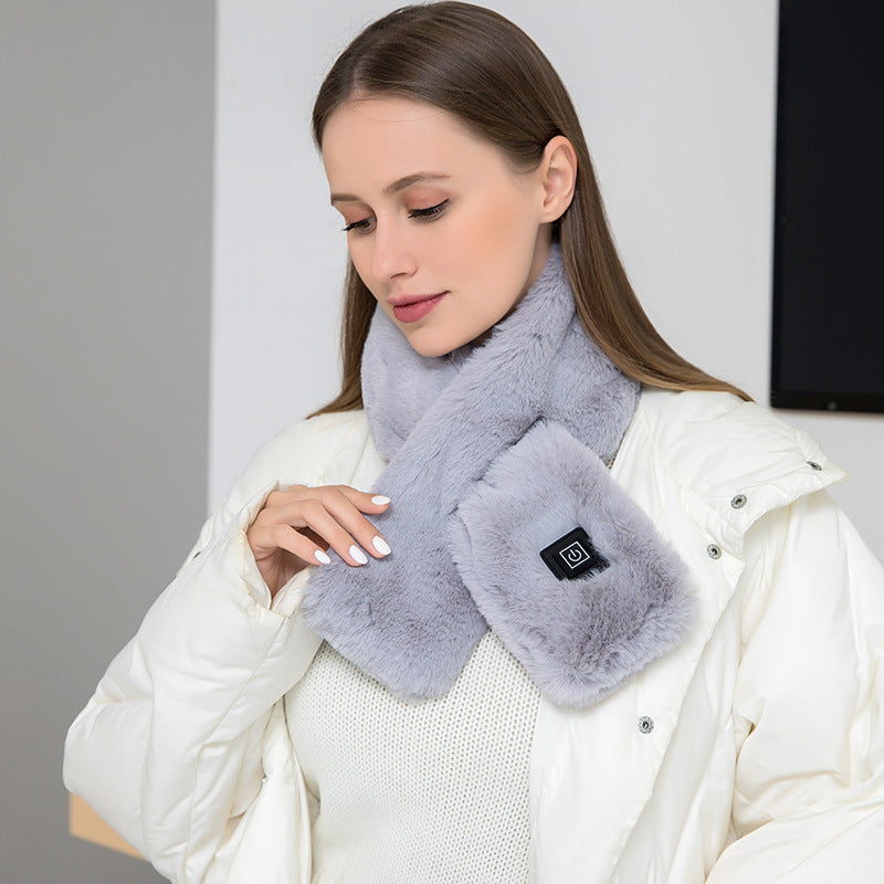 Heating Scarf USB Electric Heated Neck Wrap - Temperature Control Neck Warmer For Women Men