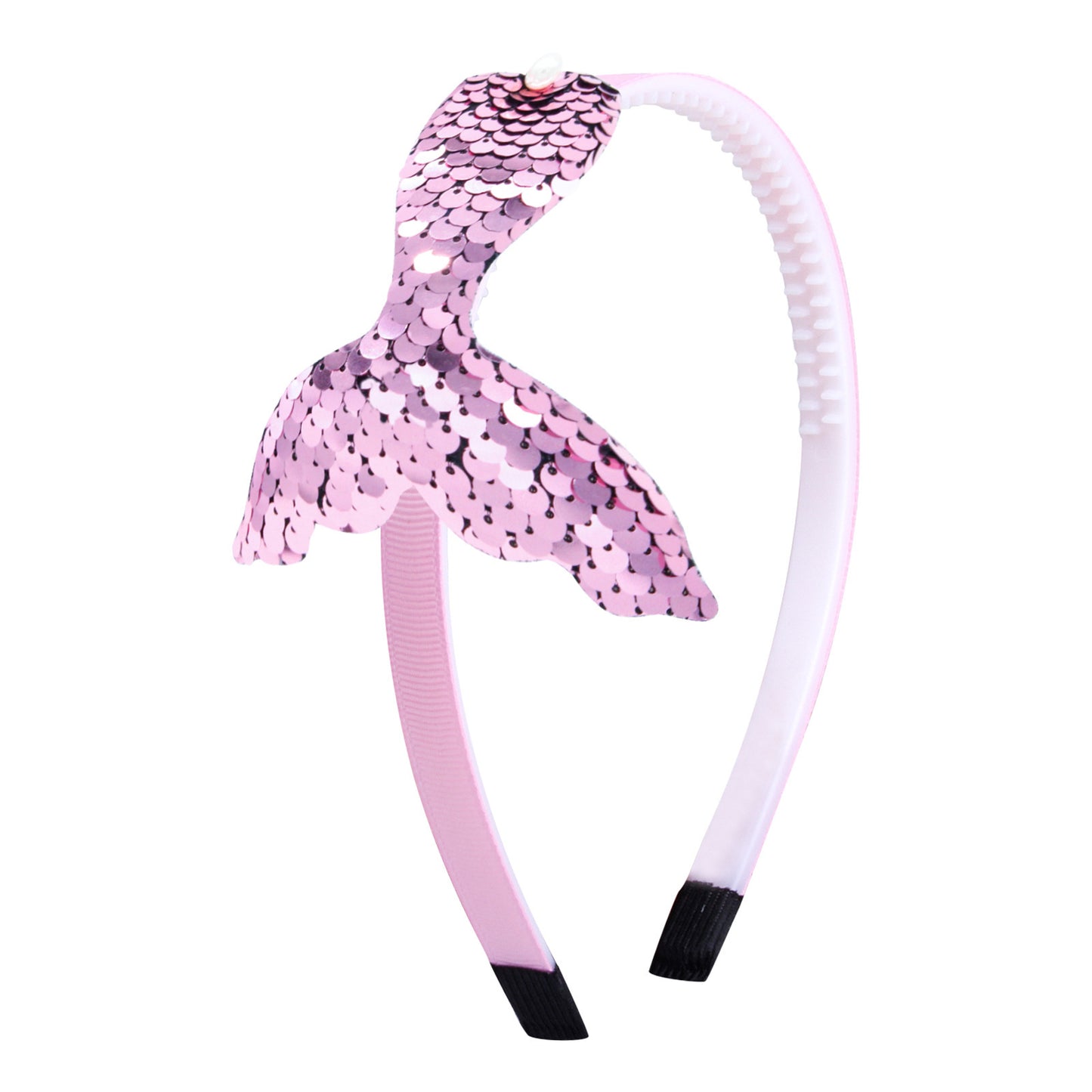Sequined Hair Accessories - Mermaid Tail Flip Headband, Non-slip Manual Hairpin