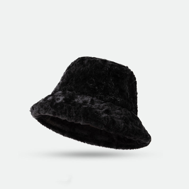 Lambswool Fisherman Winter Hat - Warm Fashionable Solid Color Hats For Women