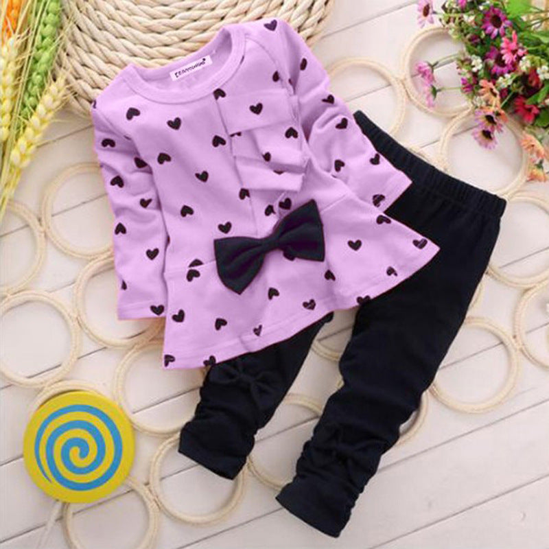 Love Bow Girl 2 Piece Set