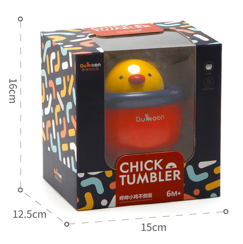 Cute Chicken Tumbler Music Bells Toy - Infants Educational Early Education Baby Rattle Toys