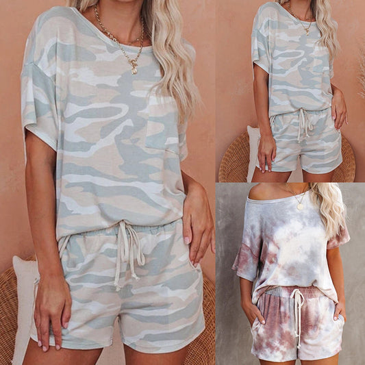 Tie-dye Print Pajamas Loungewear