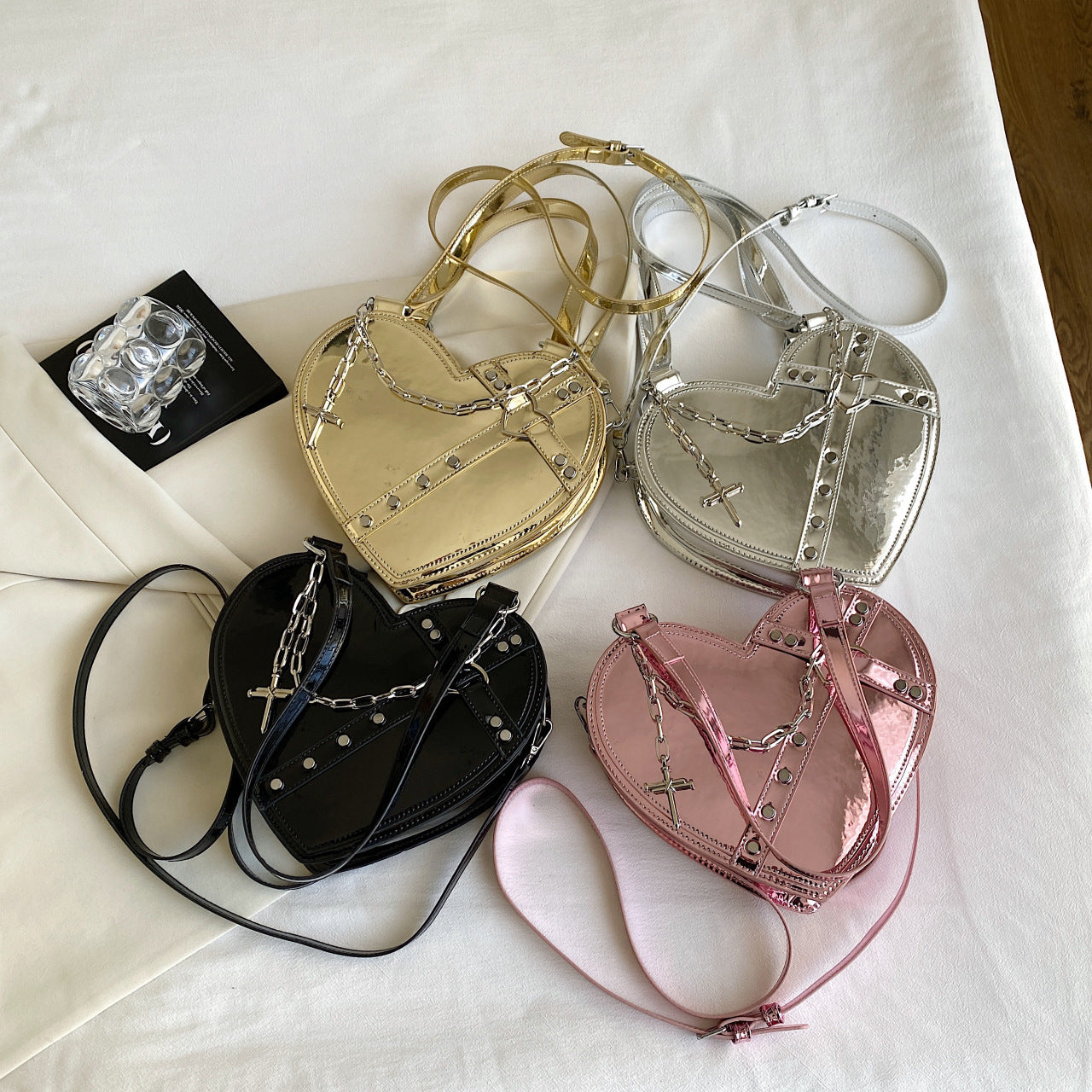 Chain Heart-shaped Bags - Large Capacity Love Shoulder Bag For Women Valentine's Day