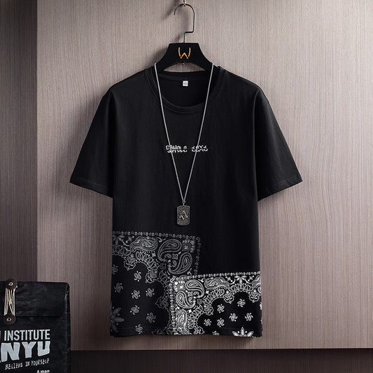 Men's Clothing - Short-sleeved T-shirts, Half-sleeved T-shirts, Loose Bottoming Shirts,