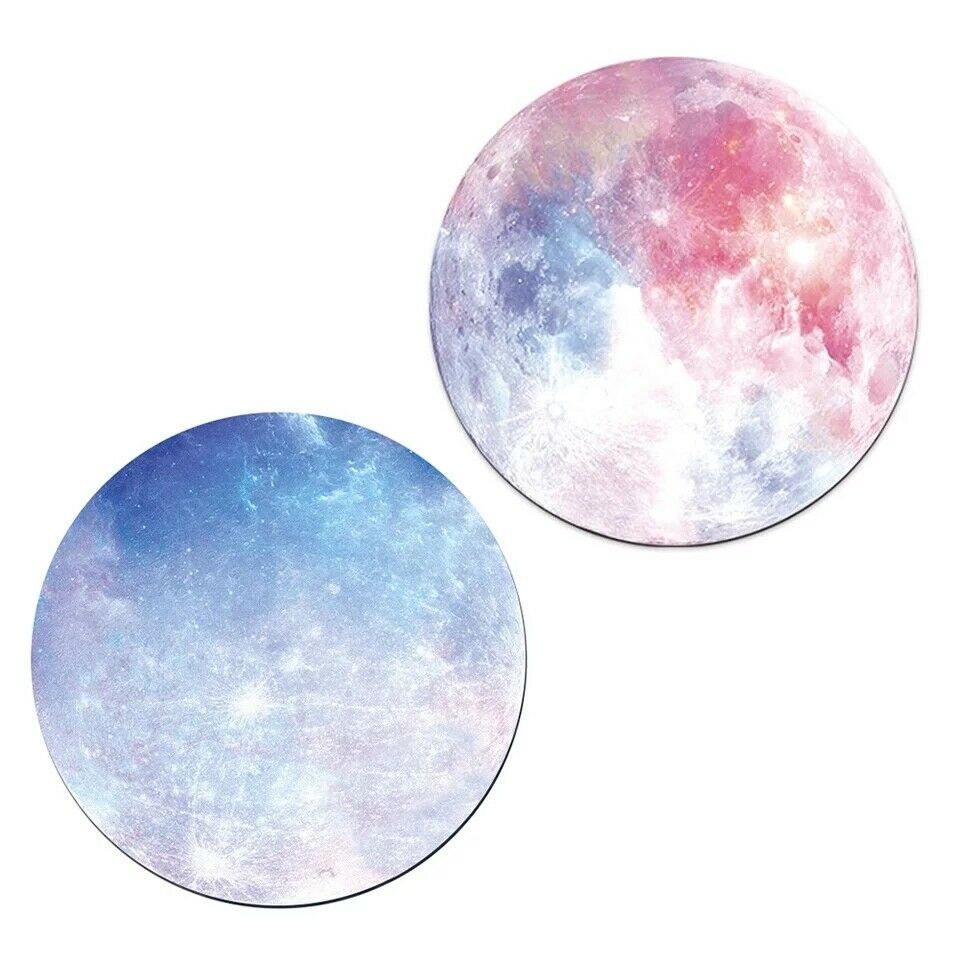 Space Round Mouse Pad - PC Gaming Non Slip Mice Mat For Laptop Notebook Computer Gaming Mouse Pad