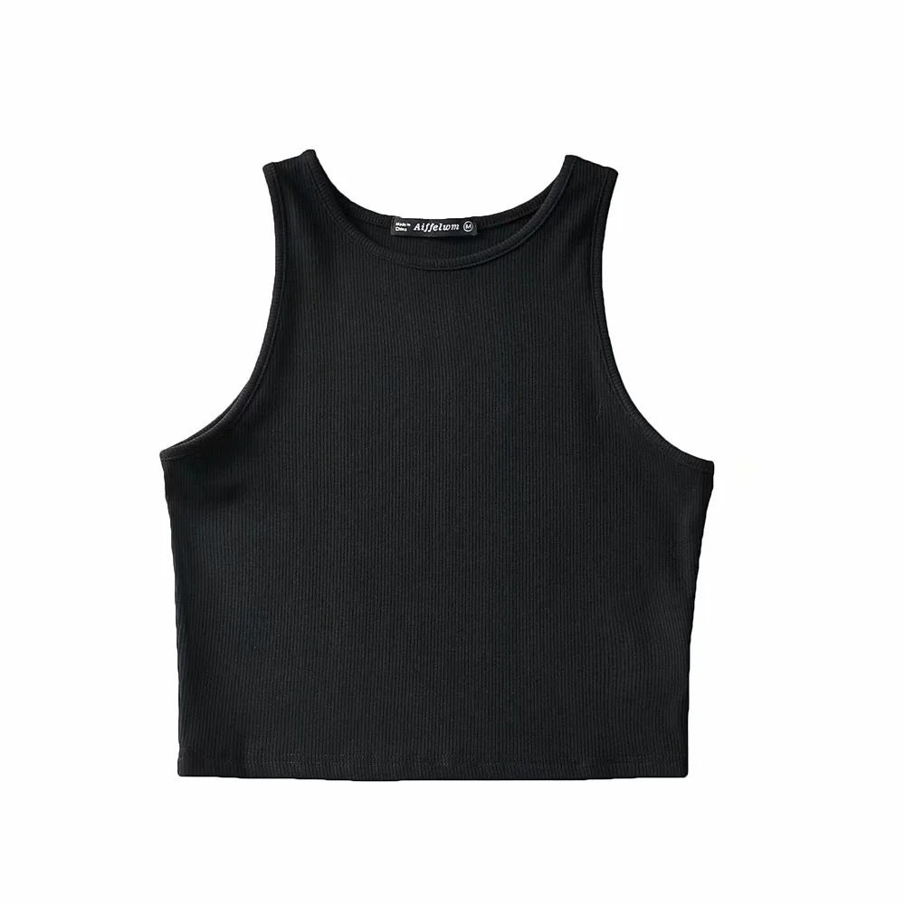 Solid Color Fitness Sports Jersey Tank Top - Camisole Top