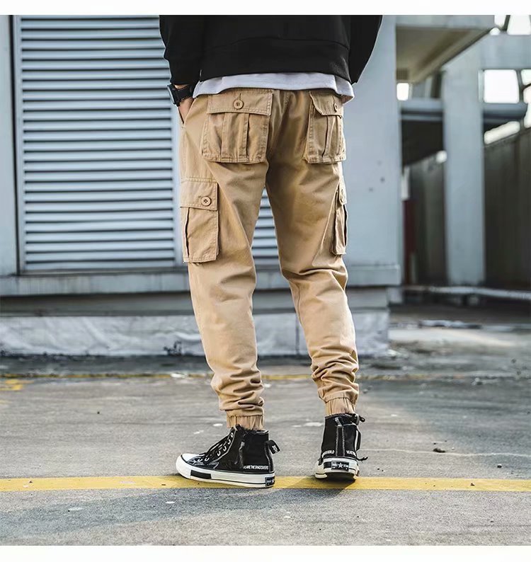 Men's American-style - Retro Casual Loose Cropped Pants