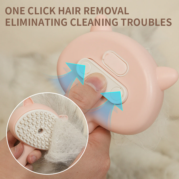 Rechargeable Multifunctional Cat Grooming Brush - Hair Cleaning Brush With Mist Self Cleaning Slicker Brush For Pets Dogs & Catsb Pet Products