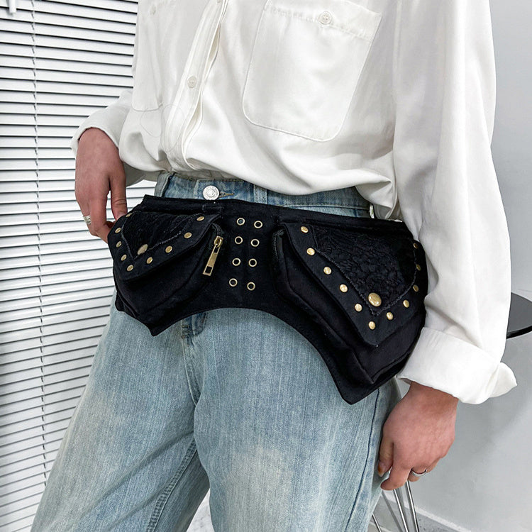 Vintage Waist Chest Bags - Women Crossbody Bag Waistpack Outdoor Mobile Storage